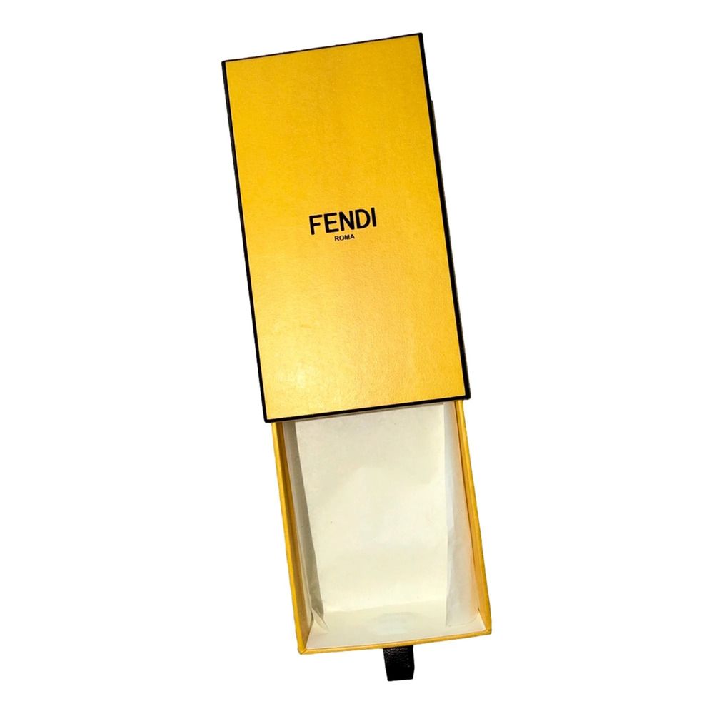 Fendi Wrappy Silk Bag Scarf in Pink and Brown Geometric